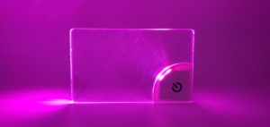 Kinh Doanh thẻ tên Pin phí Acrylic LED thẻ kinh doanh Tên huy hiệu cho triển lãm LED ánh sáng lên nhấp nháy Tên huy hiệu - Product Image 4