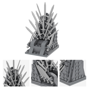 MOC1063 Trono del Re del Cinema 132 Pezzi MOOXI Mattoncini Spada di Ferro Gioco Medioevale Magia Action Figure Blocchi da Costruzione Fai da Te Giocattoli per Bambini Regalo - Product Image 6