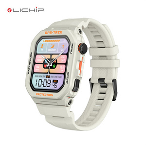 LICHIP FT61 Pantalla completa Táctil <span class=keywords><strong>Alexa</strong></span> Asistente de voz GPS <span class=keywords><strong>Reloj</strong></span> inteligente deportivo IP68 <span class=keywords><strong>Reloj</strong></span> inteligente resistente al agua <span class=keywords><strong>con</strong></span> llamadas BT en el exterior - Product Image 2