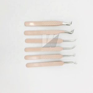 แหนบต่อขนตาปลอมทำจากสเตนเลสสตีลคงทนแบบญี่ปุ่นโลโก้ออกแบบได้ตามต้องการพร้อมปลายแหลม - Product Image 6