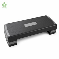 Plateforme de Step Aérobic Réglable 78 cm, 3 Niveaux de Hauteur, Planche de Step Fitness en PP, Stepper de Gym, Vente en Gros Usine