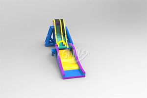 Glissière d'eau gonflable commerciale de glissières gonflables énormes extérieures de coup de pied de baisse avec la piscine à vendre - Product Image 4