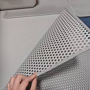 Alfombrilla para caja de arena para gatos de EVA fácil de limpiar, alfombrilla para trampa de arena para mascotas a prueba de orina, alfombrillas para gatos con diseño de doble capa en forma de panal - Product Image 4