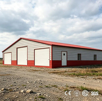 Kits de construction rapide de hangars préfabriqués en acier pour l'élevage de bovins, ovins, porcins et caprins