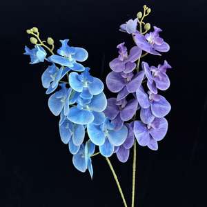 Flores Artificiales de Phalaenopsis de Alta Gama para Regalos Navideños, Decoración del Hogar, Balcón, Exhibición en Áreas Públicas, Decoración Floral para Bodas, Hechas en China - Product Image 3