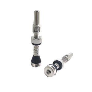 Accessoires <span class=keywords><strong>de</strong></span> vélo, <span class=keywords><strong>valves</strong></span> tubeless pour pneus tubeless compatibles 40mm-120mm, avec 14 couleurs différentes, en alliage d'aluminium, laiton, titane. - Product Image 1