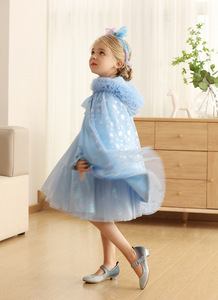 Nuevo Estilo de Capa de Princesa Elsa para Disfraz de Cosplay, Elegante y Bonita Capa para Niñas - Product Image 3