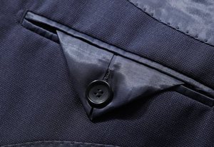 Completo Formale <span class=keywords><strong>da</strong></span> <span class=keywords><strong>Uomo</strong></span> di Alta Gamma in 2 Pezzi, Versione Slim Coreana, Abito Business Casual Impermeabile TR Monopetto Personalizzato - Product Image 5