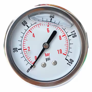 공장 도매 백 연결 오일 충전 방진 압력계 - Product Image 1