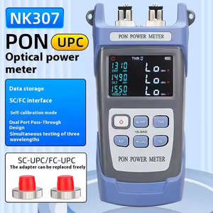 Pengukur daya optikal NK-307 genggam, untuk deteksi jaringan PON, tes Online antarmuka UPC/APC, peralatan serat optik <span class=keywords><strong>Router</strong></span> GPRS - Product Image 2