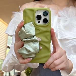 Pulsera de seda de color liso para funda de teléfono Apple 16, compatible con iPhone 15 de silicona, 17 Pro Max, acabado mate suave, 13/14 - Product Image 6