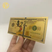 Американская аниме-карта с маргариткой, номером 1 миллион долларов, Минни, Дональд, Дак, волшебный золотой банкнот, 5 типов