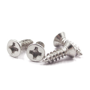 Tornillos Autorroscantes Yuan Hongda, Cabeza Plana Cruzada, Acero al Carbono, Grado 4.8, Estándar GB846, para Uso en Construcción - Product Image 2