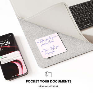 แผ่นรองชาร์จไร้สายอเนกประสงค์ 15W 6 in 1 แบบถอดได้ วัสดุหนัง สำหรับวางบนโต๊ะทำงาน ใช้กับคีย์บอร์ดขนาดใหญ่ สำหรับ iPhone 15 Pro - Product Image 6