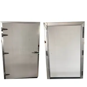 Puerta corredera con bisagras para habitación fría, puerta de carnicero para almacenamiento en frío