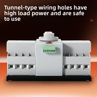Saklar Transfer Otomatis/Manual Dual-Power ATS Pilihan Lintas Batas Kelas CB 2P 63A Rumah Tangga Dua Arah Cerdas