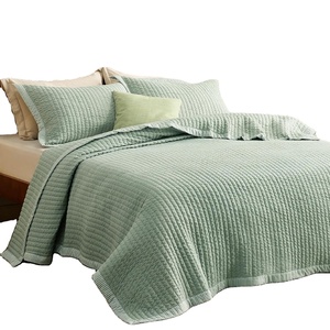 Bán Buôn 100% Tinh Khiết Bông Quilt Bộ Đồ Giường Đặt Thêu Bông Quilt Nữ Hoàng/Vua Kích Thước Giường Quilt