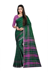 Ropa étnica Kanchipuram Seda Saree Ropa de fiesta - Product Image 3