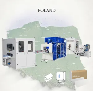 Ligne de production entièrement automatique de serviettes et de tissus faciaux Largeur maximale de 1500mm avec composants PLC durables Omron Delta