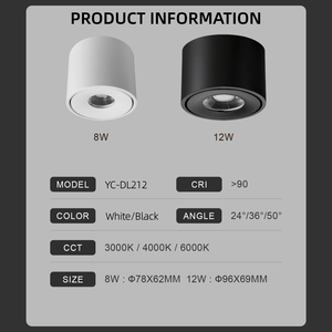 Ecolux CE TUV ELT SAA - Foco LED Moderno de Alta Calidad CRI95, Ajustable, Giratorio 360 Grados, para Techo - Product Image 2