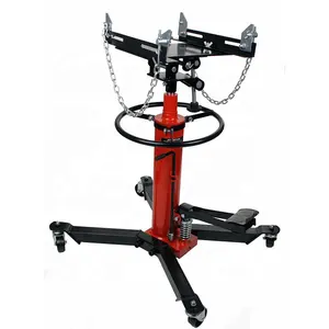 Two Stage Hydraulic Transmission Jack Adjustable Height Hydraulic Telescoping Transmission Jack with Foldable Foot Pedal