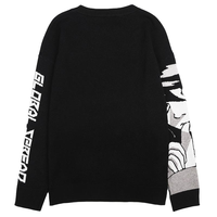 Pull personnalisé avec logo pour homme, motif jacquard, tricot d'hiver, col rond, pull en coton, tricot personnalisé par un designer