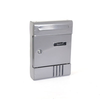 Boîte aux lettres murale antivol de style vintage, noire, avec serrure à clé, en aluminium, grande capacité, pour livraison de courrier et colis en extérieur