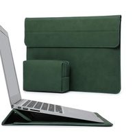 Étuis et housses personnalisés pour ordinateur portable, housse fine en cuir PU de luxe, étui pour ordinateur portable 15 pouces avec petite pochette