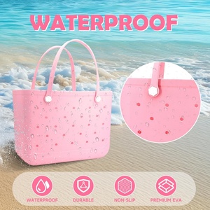 Bolsa de Playa de EVA Impermeable y Lavable, Diseño Nuevo, Bolso de Mano de Silicona y Goma, Bolsa de Playa de EVA para Mujer, Grande, Mediana y Pequeña - Product Image 3
