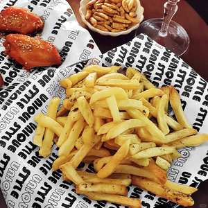 Papier d'emballage pour pizza, frites, sandwich, hamburger, personnalisé, imprimé, biodégradable, écologique, enduit de PE, de qualité alimentaire, résistant à la graisse - Product Image 4