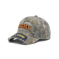 Cappellino da Baseball Trendy con Ricamo a Mano Patch Camo a Pois, Visiera Rivettata, Regolabile con Chiusura Snapback, Stile Streetwear Moderno