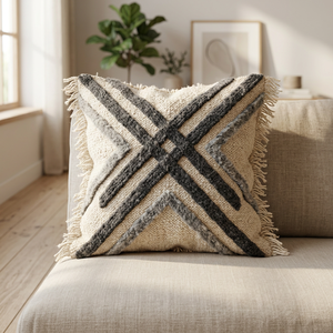 Housse de coussin en coton 100% premium pour canapé et décoration intérieure - Product Image 1