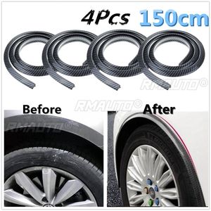 1.5m Car Splash Guard Fender Flare Extension <b>Wheel</b> Eyebrow Moulding <b>Trim</b> <b>Wheel</b> <b>Arch</b> Strip Extenders Scratch-proof - Product Image 1