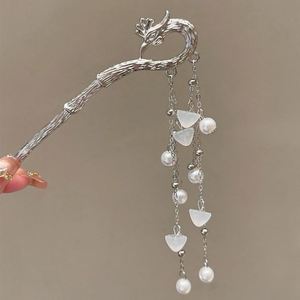 Épingle à cheveux en métal avec pampilles, papillon et zircon pour femmes chinoises, accessoire de coiffure de mariée, bijou de cheveux, outil de coiffure de mariage - Product Image 4