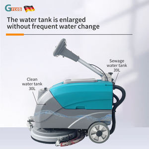 GS400 18-Inch Walk-Behind Auto Floor Scrubber Electric Scrubber for Home Restaurant Hotels with New Motor Cleaning Path - Product Image 3