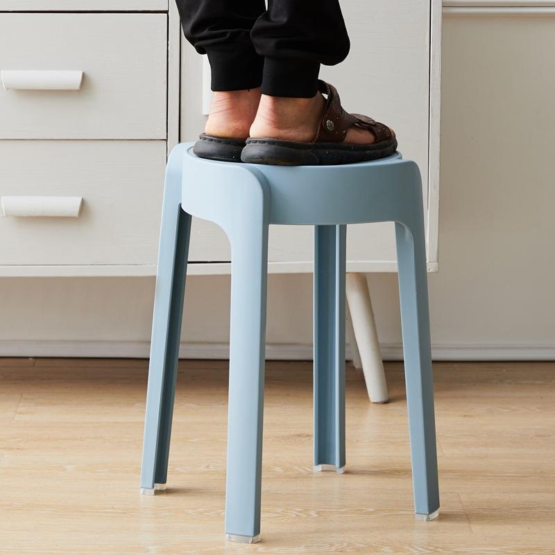 Complete Customs Docs Stackable Plastic Stool Easy Storage Round Chair ...
