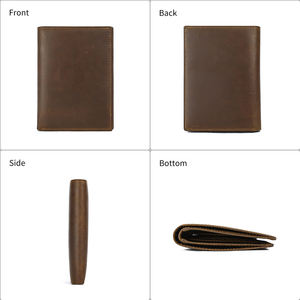 MARRANT Men Crazy Horse Tarjetero de cuero genuino RFID Cartera de cuero Cartera de viaje Pasaporte Titular de la cubierta Hombres Titular de la tarjeta - Product Image 4