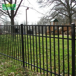 Home Garden Powder Coated Top Spear Metal Tubular <span class=keywords><strong>Black</strong></span> Aluminum Fence Panels - Product Image 3