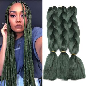 Accessoires à paillettes de marque privée, pièces synthétiques pour <span class=keywords><strong>tresses</strong></span> africaines en gros, extensions de cheveux ombrés jumbo pour personnes noires - Product Image 5