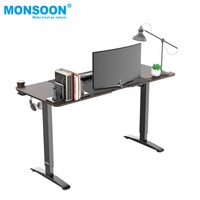 Bureau de travail électrique professionnel moderne réglable en hauteur, en métal, pour ordinateur et jeux, usage commercial