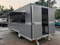 Camion de restauration rapide multifonctionnel en acier inoxydable de haute qualité, chariot de cuisine mobile pour hamburgers, hot-dogs, glaces, en-cas, restauration
