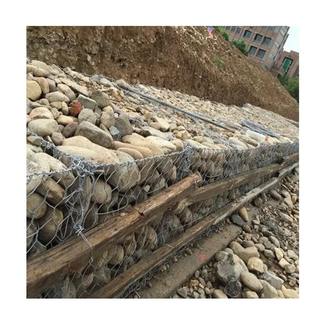 High quality hot dip galvanized welded gabion wire mesh fencing box stone cages Galfan welded gabion basket retaining wall fence