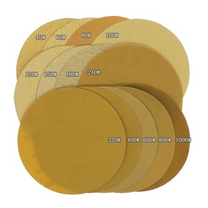 8inch 200 mét vòng móc và vòng lặp Vàng Sanding đĩa mài mòn giấy nhám cho các công cụ mài mòn ô tô đánh bóng Mài - Product Image 2