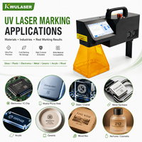 Máquina de Grabado Láser UV Portátil de 355nm, Grabador Manual de 5W para Codificación de Fechas en Envases Cosméticos, Vidrio y Plástico