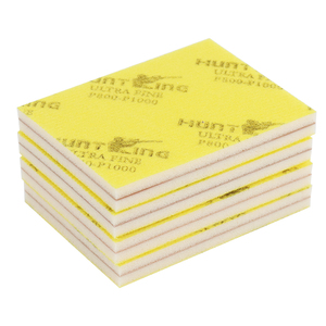 100*75*5mm bọt chà nhám <span class=keywords><strong>Pad</strong></span> khô đánh bóng xe cơ quan mài mòn xốp Giấy nhám với vòng lặp sợi ủng hộ - Product Image 2