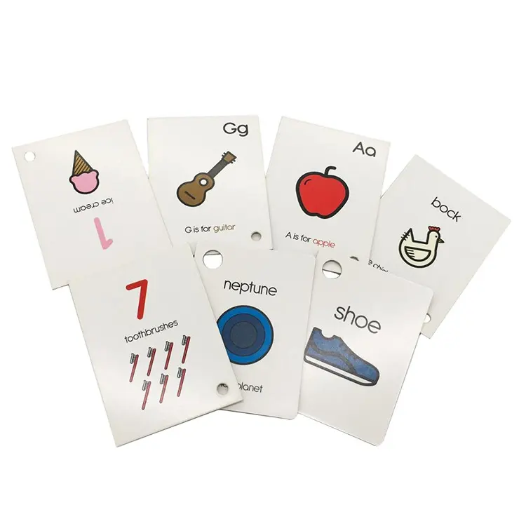 Vente en gros d'articles d'apprentissage Enfants qui parlent Jeu de cartes pour bébé Cartes cognitives flash