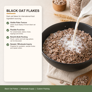 Fiocchi d'avena neri naturali di grano, <span class=keywords><strong>cereali</strong></span> integrali ad alto contenuto di fibre per colazione, yogurt e latte, all'ingrosso dalla Cina - Product Image 5