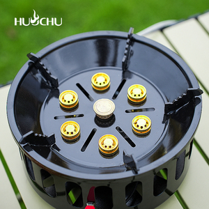 Phong Cách Mới 3.0 kw-7.0 KW Xách Tay Cắm Trại Bếp <span class=keywords><strong>Gas</strong></span> Đúc Sắt Duy Nhất <span class=keywords><strong>Burner</strong></span> Với Đánh Lửa Điện Tử Cho RV Khí Đốt Tự Nhiên - Product Image 2