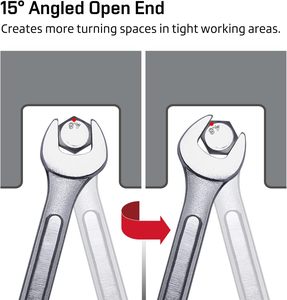 Bộ dụng cụ cờ lê hai đầu mở 8 chiếc Bộ dụng cụ cầm tay cơ học dụng cụ cầm tay bằng thép rèn thả kết hợp - Product Image 5