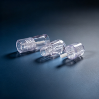 Nuevo Tubo de Brillo Labial PETG Transparente Corto y Grueso, Envase Cuadrado Redondeado para Aceite Labial, Aplicador Grande, Logotipo Personalizado, Marca Privada, OEM